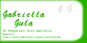 gabriella gula business card